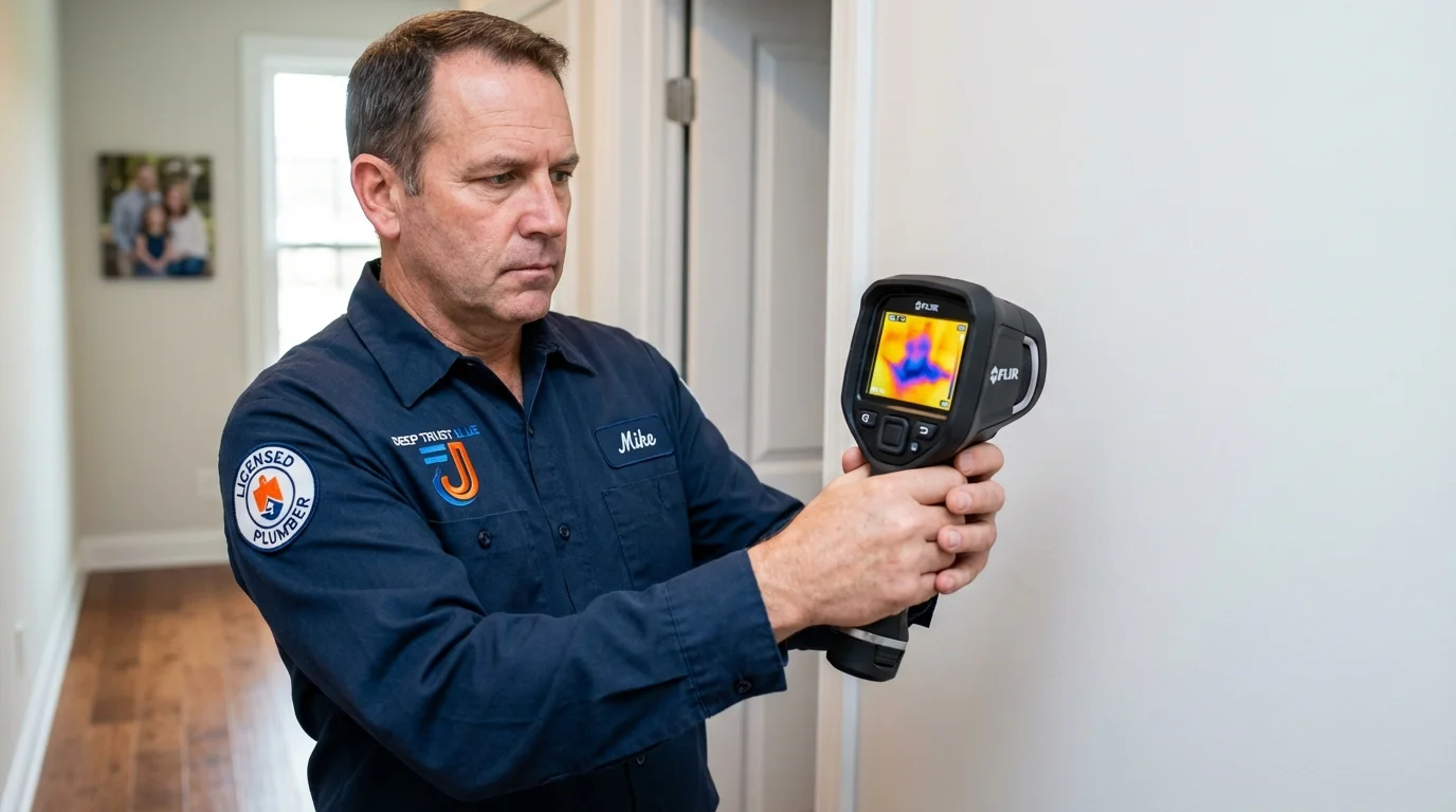 Thermal imaging leak detection by Johns Plumbing LLC in Woodland Park